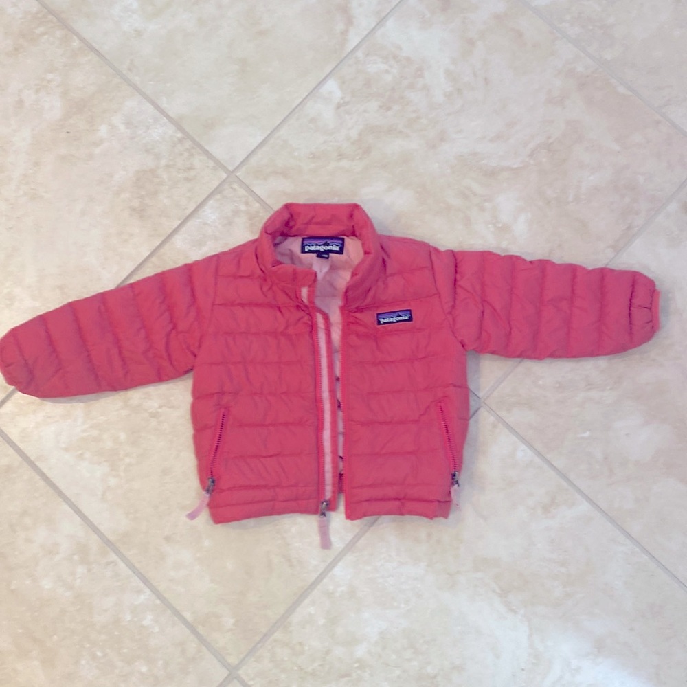 Toddler Patagonia Pink Puffer jacket 12-18 months